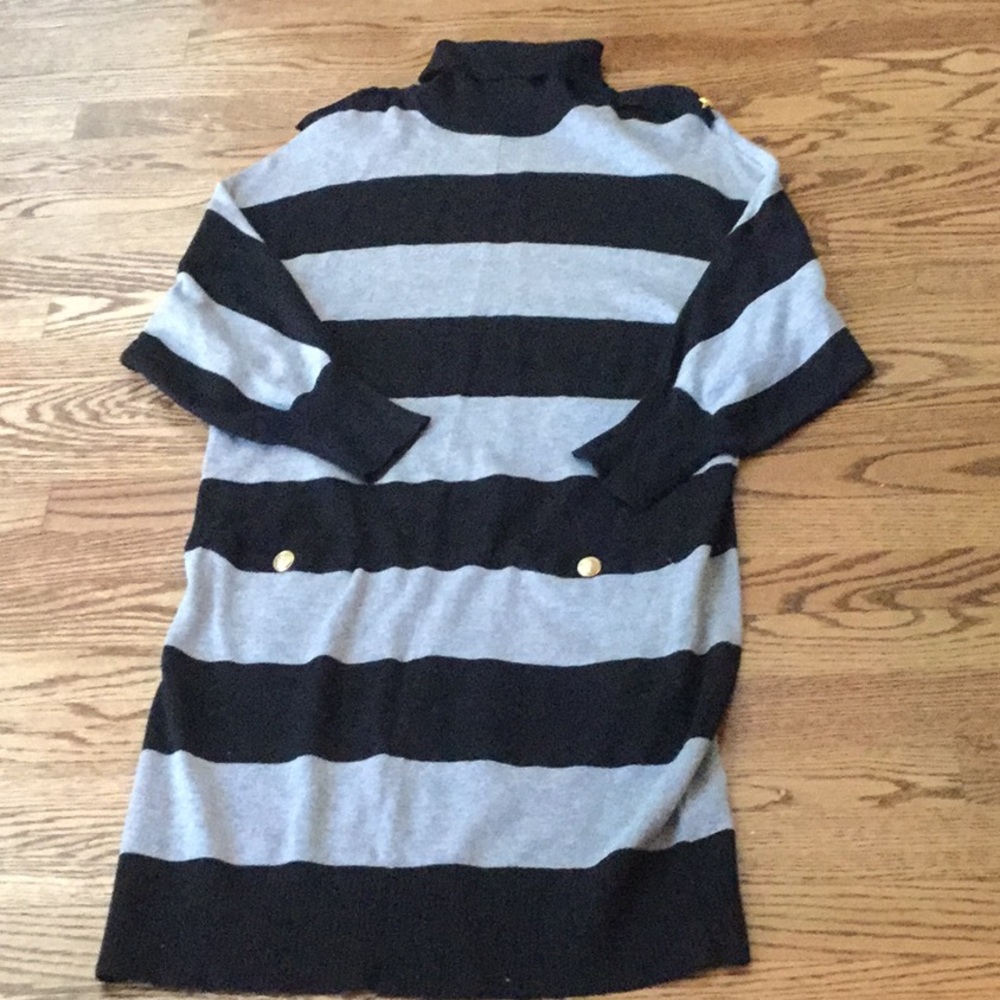 Black andGrey striped Dress